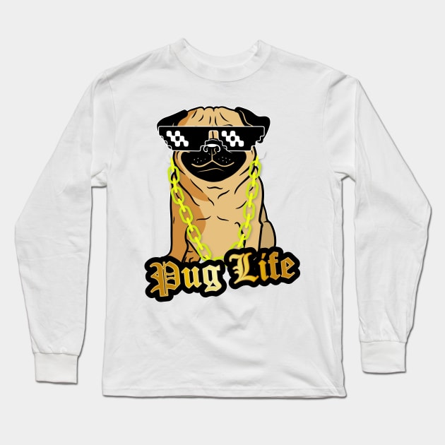 pug life Long Sleeve T-Shirt by myouynis